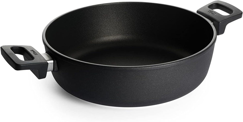 Woll Nowo Titanium Kasserolle - Induktiv -, Ø 32 Cm, 8 Cm Hoch, 5.5 Liter, Mit 2 Seitengriffen - Geeignet Für Alle Herdarten Moules et plateaux pour la cuisson Naty Shop 4 Liter