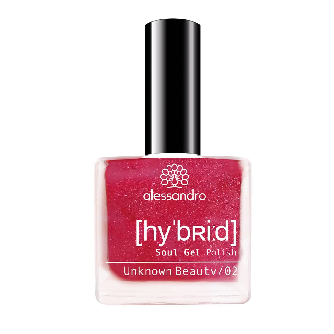 Vernis à ongles Alessandro Sinful Glow HYBRID - Teinte Nude - Des ongles parfaits en seulement 3 étapes, sans LED - dure jusqu'à 10 jours ! 8 ml