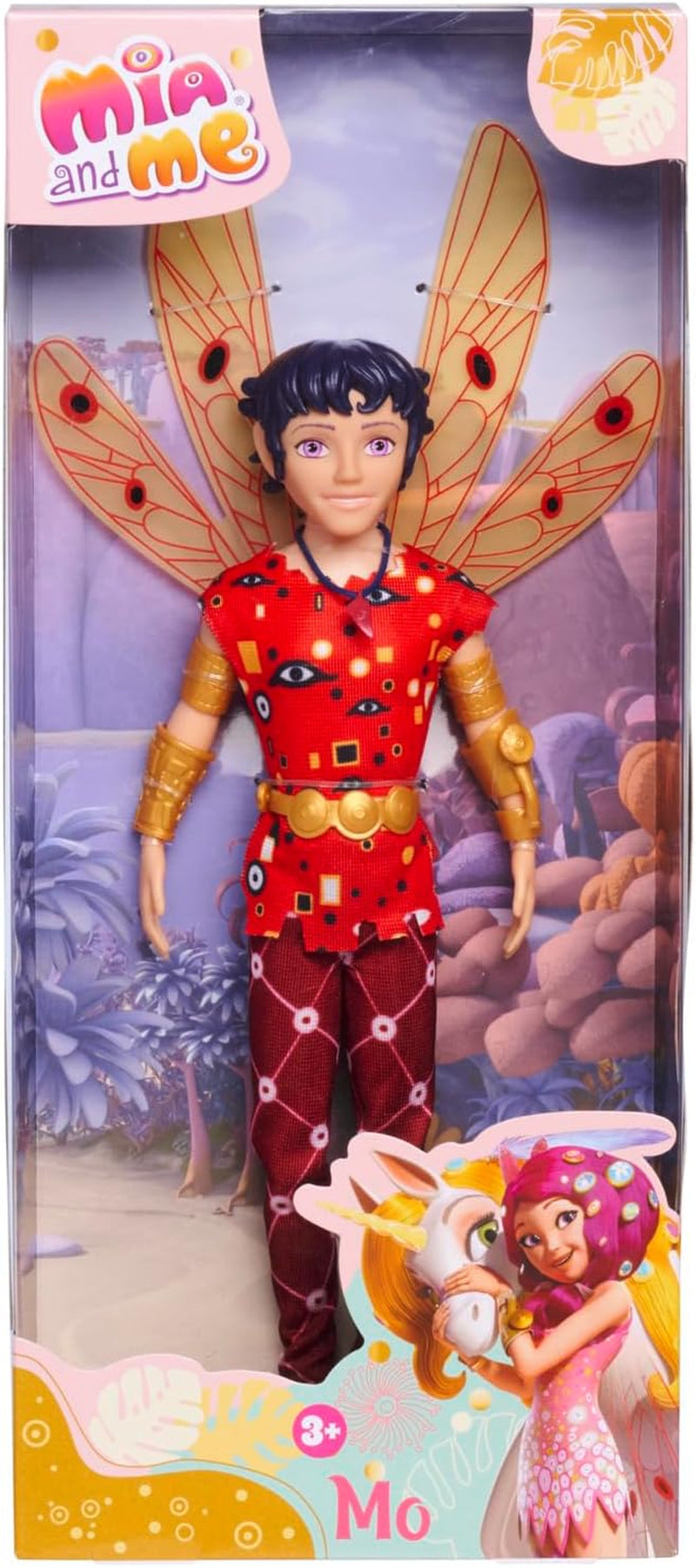 Poupée Simba Mia and Me Mo, elfe avec ailes et jambes mobiles, 6 accessoires, 24,5 cm, à partir de 3 ans