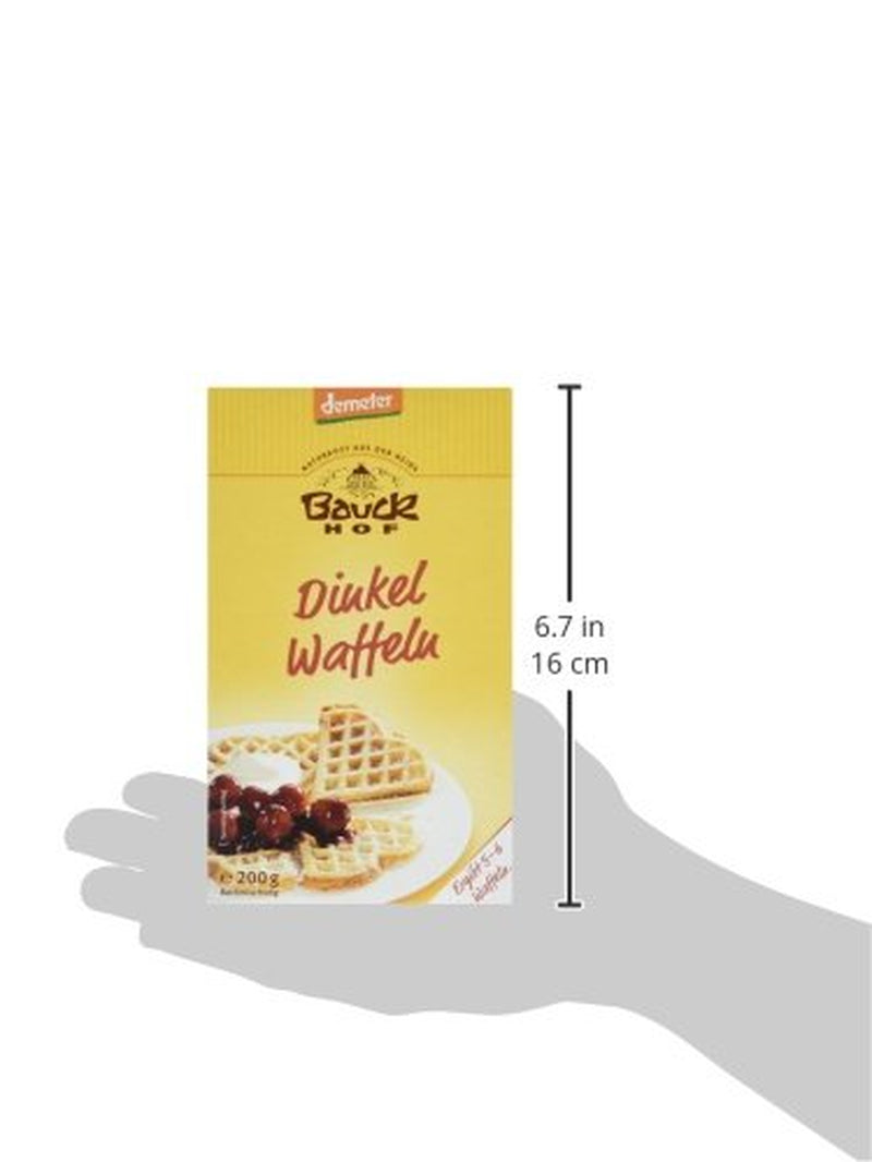 Demeter Bauck Hof Bio Dinkel Wafflen, 200 G Mélange pour la pâtisserie et la cuisine Naty Shop