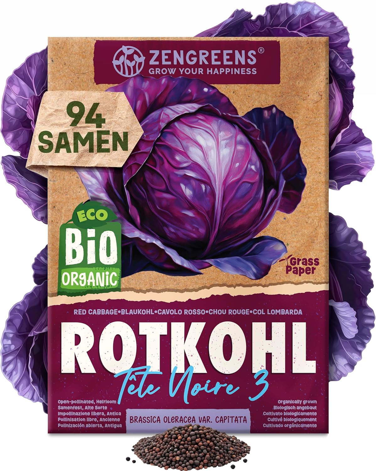 Bio Wintergemüsesamen Im 20Er Set - 20 Winter Gemüse Samen Für Den Einfachen Anbau Im Garten, Balkon Oder Hochbeet - Pflanzensamen - Saatgut
