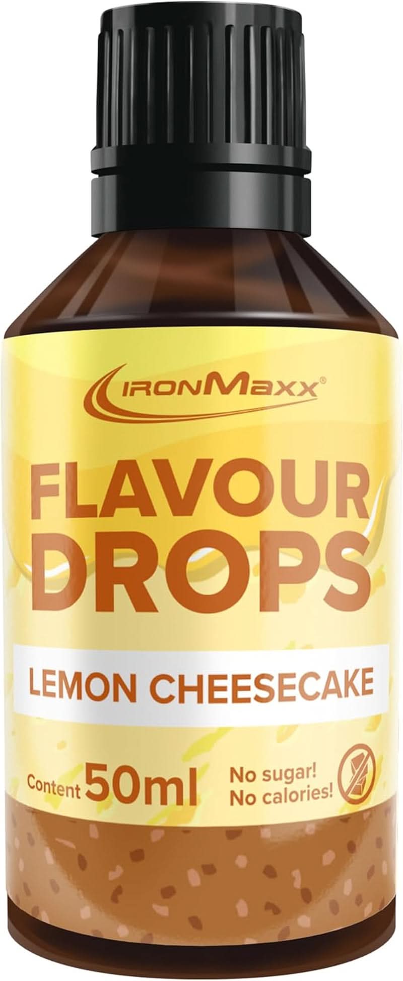 Picături aromate Ironmaxx - Fără calorii și fără zahăr, 50 ml Arome Naty Shop Lemon Cheesecake