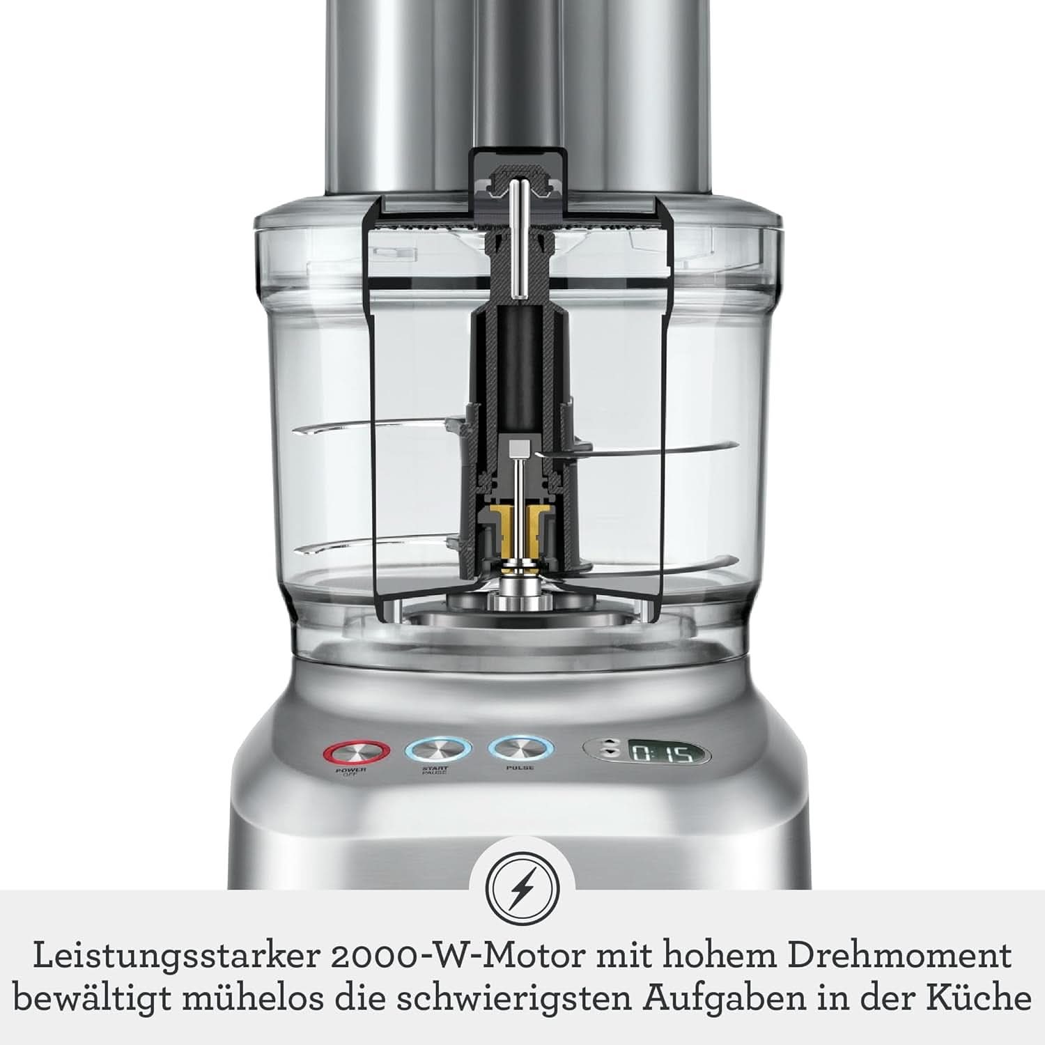 Sage Appliances SFP820 the Kitchen Wizz Peel Und Dice, Küchenmaschine, 2000 Watt Mère et Enfant Naty Shop