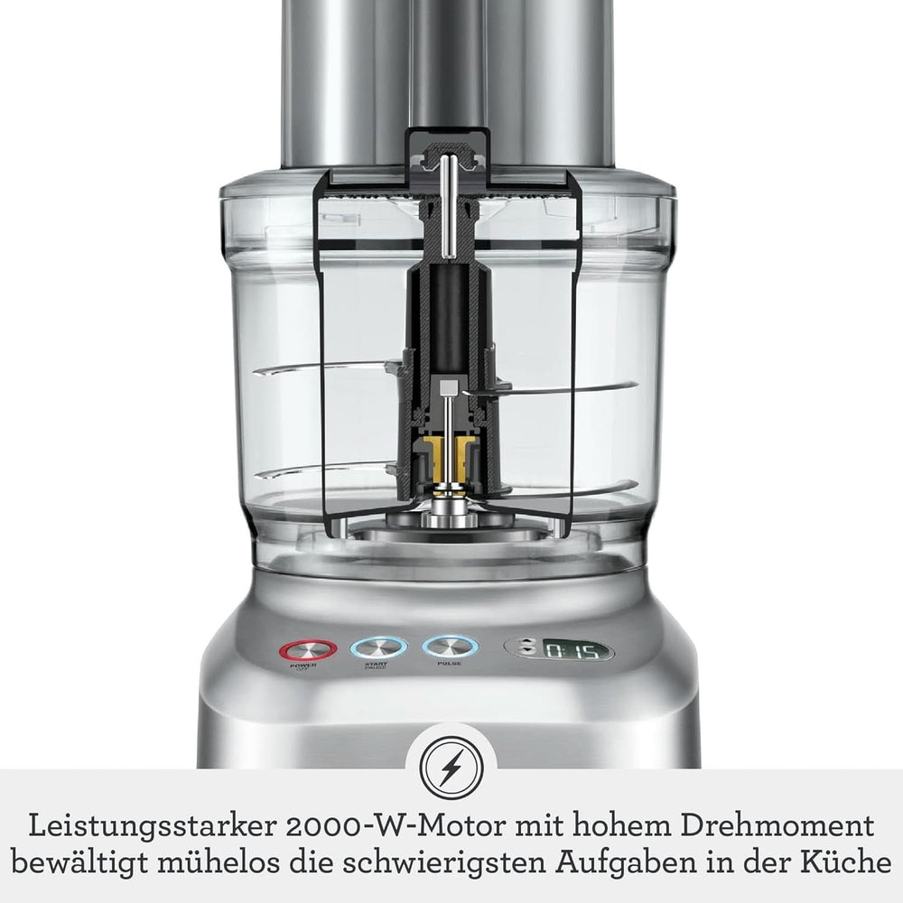 Sage Appliances SFP820 the Kitchen Wizz Peel Und Dice, Küchenmaschine, 2000 Watt Mère et Enfant Naty Shop