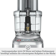 Sage Appliances SFP820 the Kitchen Wizz Peel Und Dice, Küchenmaschine, 2000 Watt Mère et Enfant Naty Shop