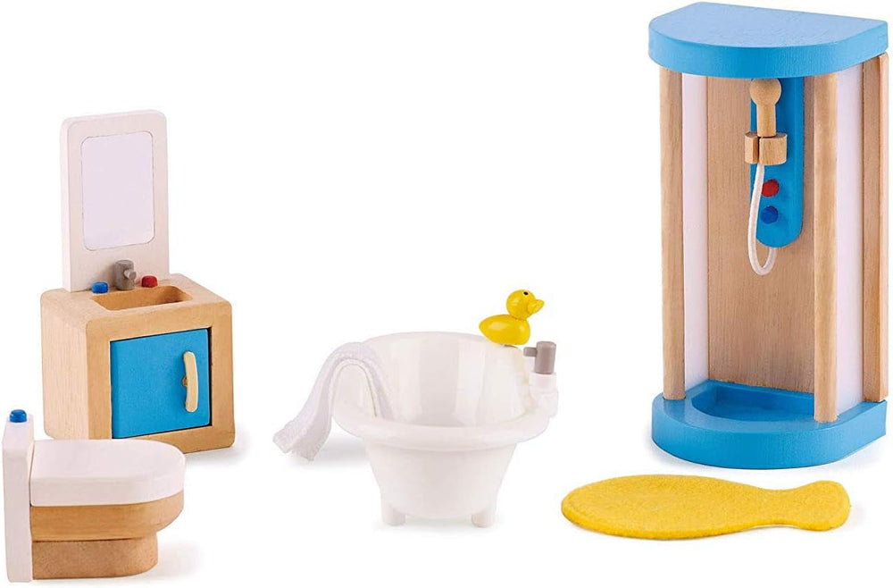 Hape E3459 - Chambre d'enfant, petites maisons de poupées Naty Shop Piscine familiale