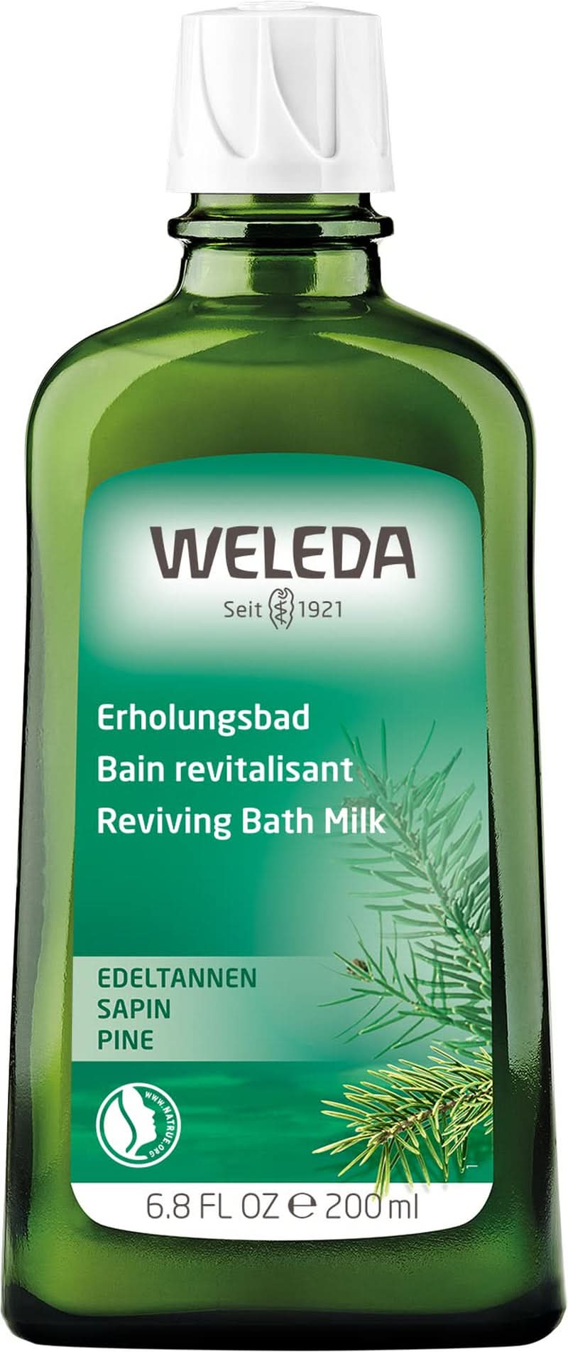 WELEDA, cosmétique naturelle Essence de Bain Bio aux huiles essentielles d'épicéa et de sapin argenté pour la détente et le soin, additif de bain pour la force intérieure, 200 ml Douche et bain Naty Shop