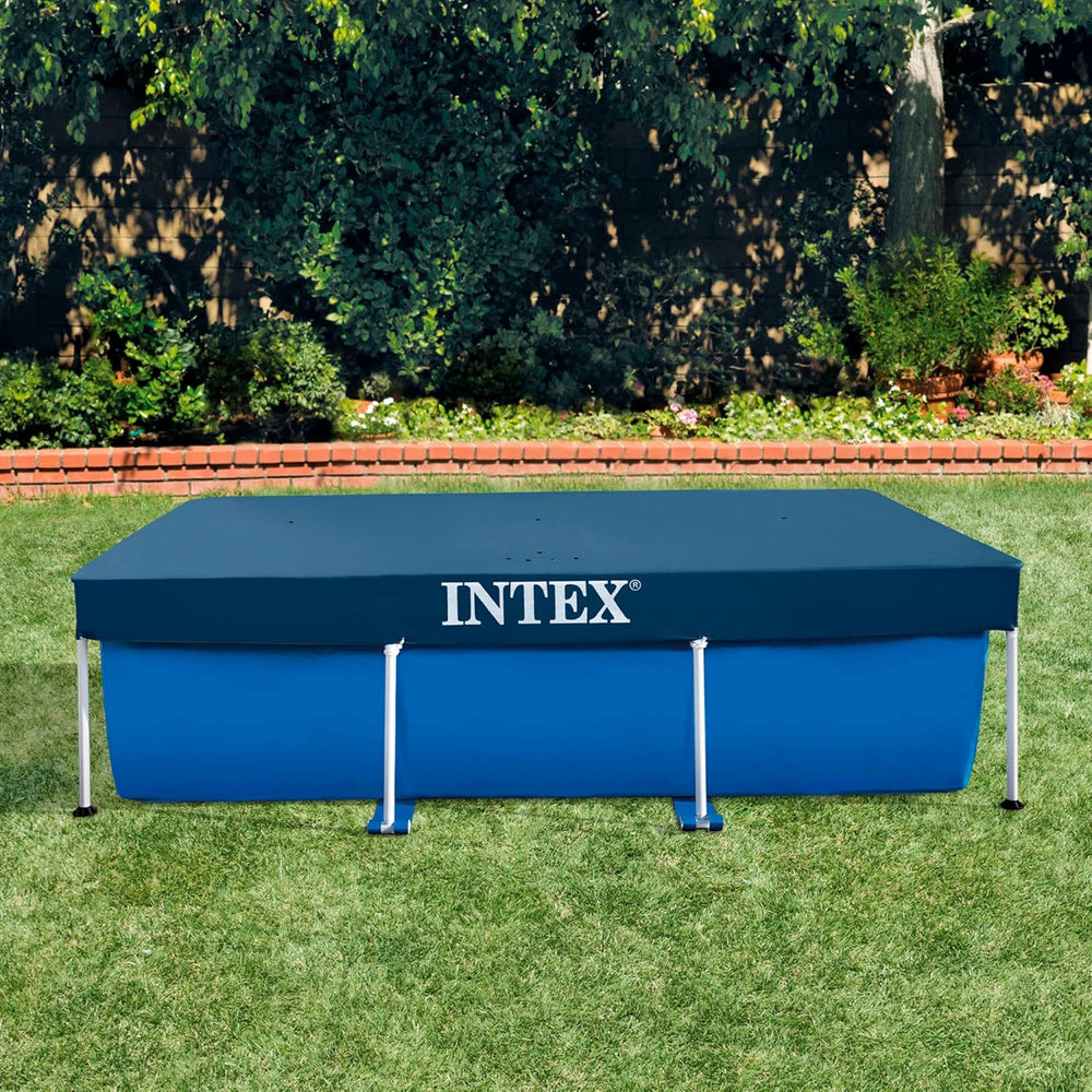 Intex 28038 - Bâche pour piscines hors sol rectangulaires, PVC, bleue, 300x200 cm