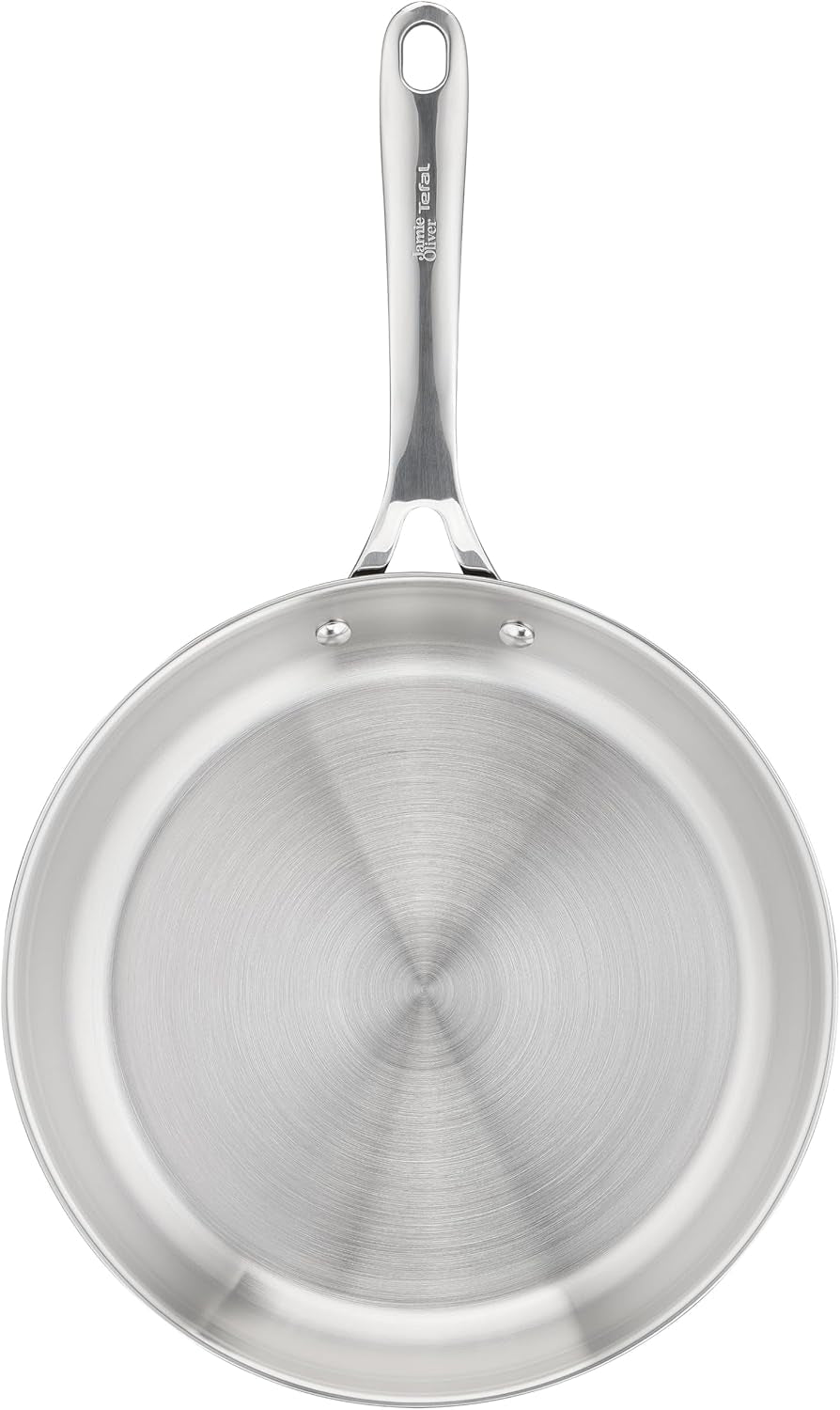 Poêle à frire Jamie Oliver by Tefal Cook Smart 28Cm, Acier inoxydable non revêtu, Adaptée aux casseroles et poêles à induction Naty Shop