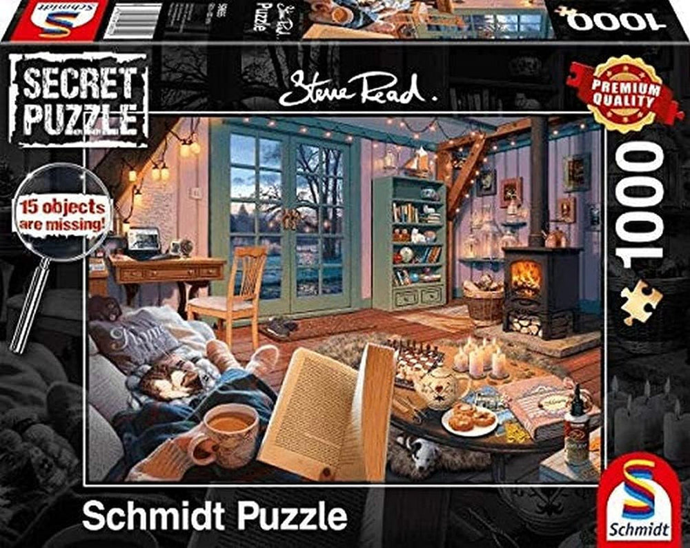 Schmidt Spiele 59655 Dans la maison de vacances Puzzle secret 1000 pièces Naty Shop Titre par défaut
