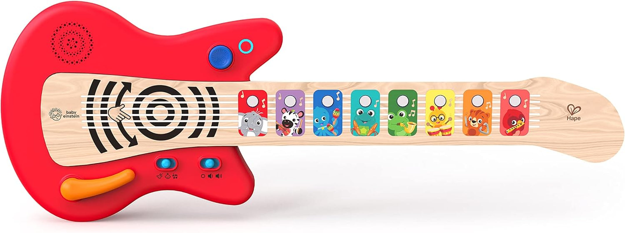 Baby Einstein, Together in Tune, Connected Magic Touch, tobe din lemn, instrumente muzicale, 4 moduri de joc și 10 melodii, control volum, jucărie din lemn pentru copii, de la 12 luni Jucarii Bebe Naty Shop Chitară conectată