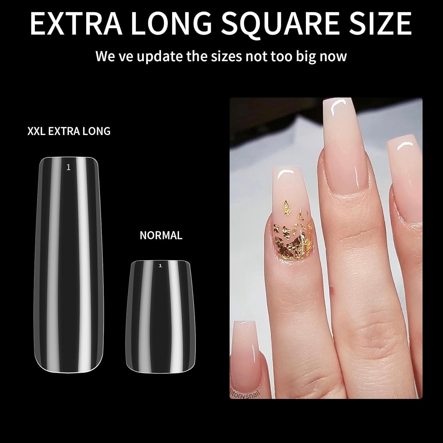 240 bucăți unghii artificiale transparente, vârfuri unghii false, unghii lungi cu acoperire completă, vârfuri unghii balerină, vârfuri unghii franceze cu acoperire completă pentru manichiură