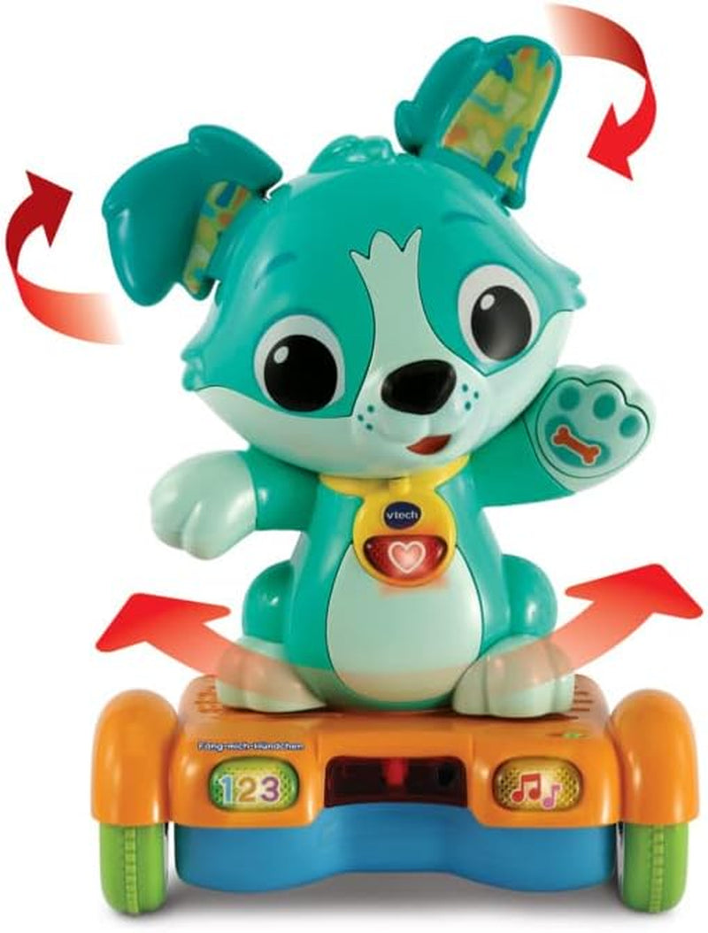 Vtech Baby Catch Me Puppy - Le chiot hoverboard motorisé encourage le mouvement - Avec des oreilles mobiles, des chansons, des sons et du contenu d'apprentissage - Pour les enfants âgés de 12 à 36 mois Bebe Toys Naty Shop