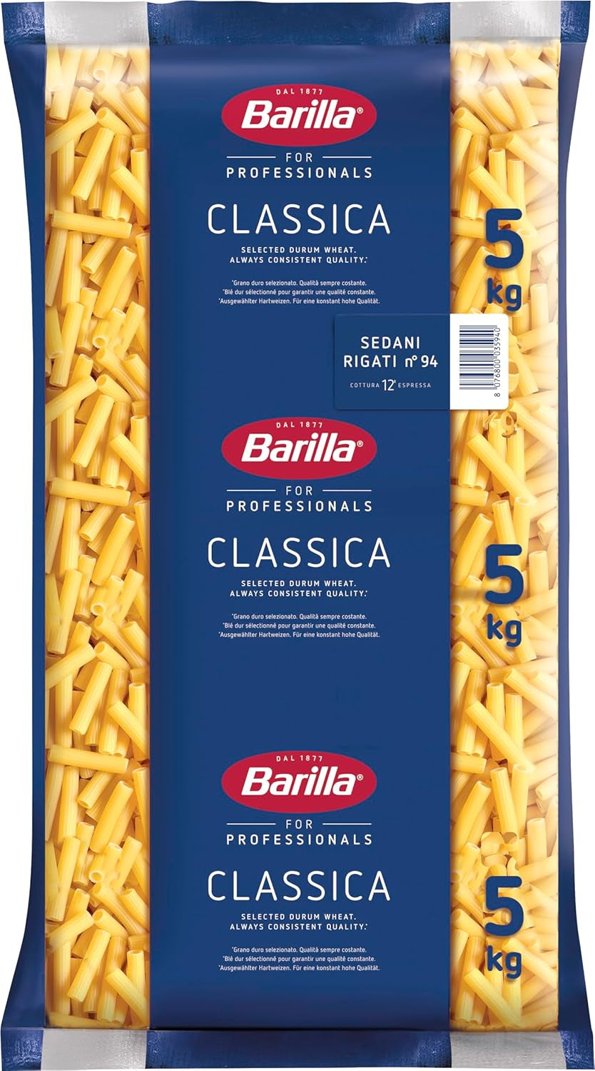 Penne Rigate Barilla pâtes de blé dur n. 73 – Paquet de 1 (1x5kg)