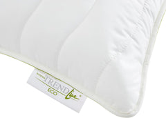 Oreiller Badenia Trendline Eco Aerelle Bleu 80 X 80 Cm, blanc, certifié Oeko-Tex, produit selon la norme de qualité allemande Oreillers standard Naty Shop