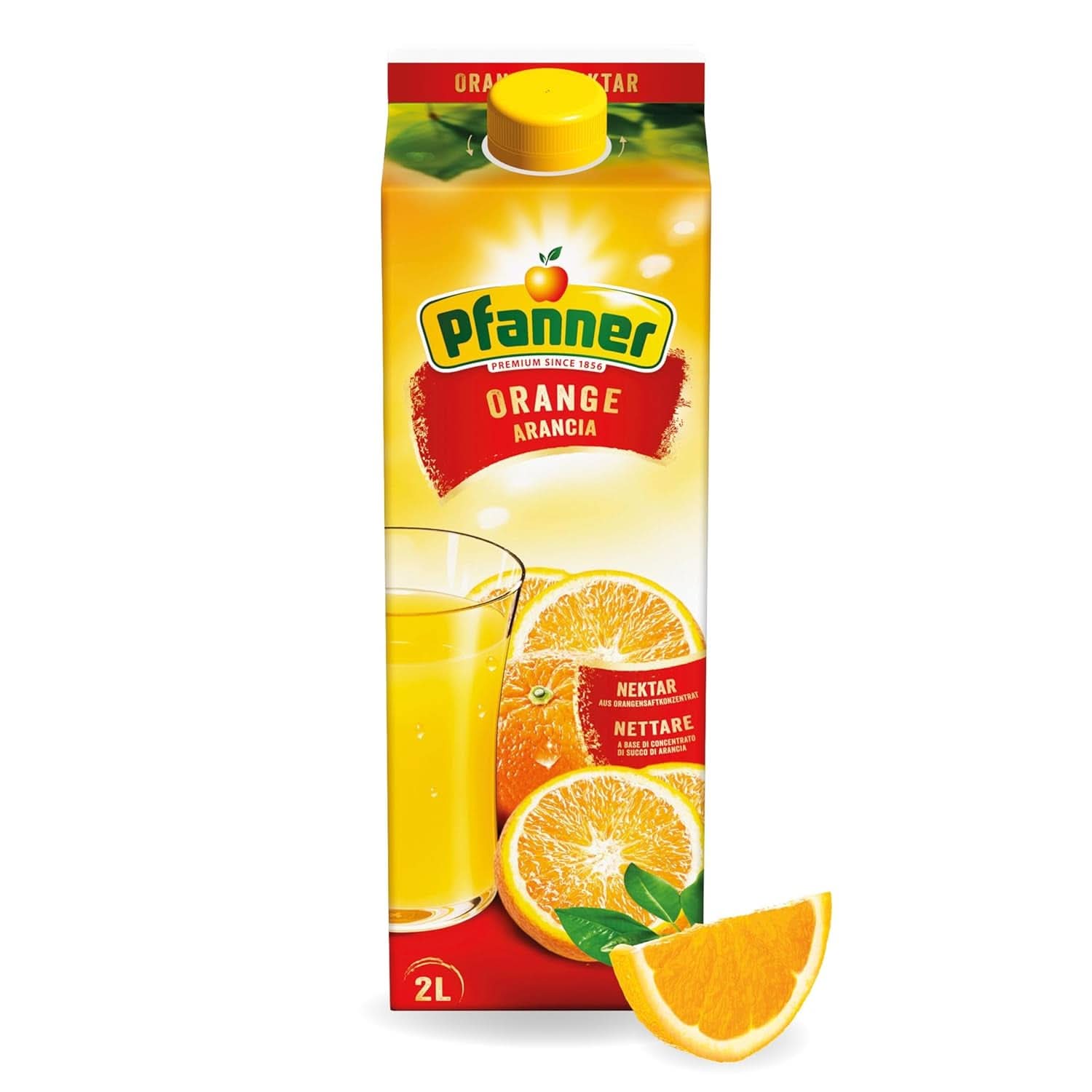 Pfanner Jus de pomme trouble 100% naturel (1 x 2 litres) - Pommes directement pressées - Jus de fruits sans sucre ajouté Boissons sans alcool Naty Shop 2 litres 50% Orange