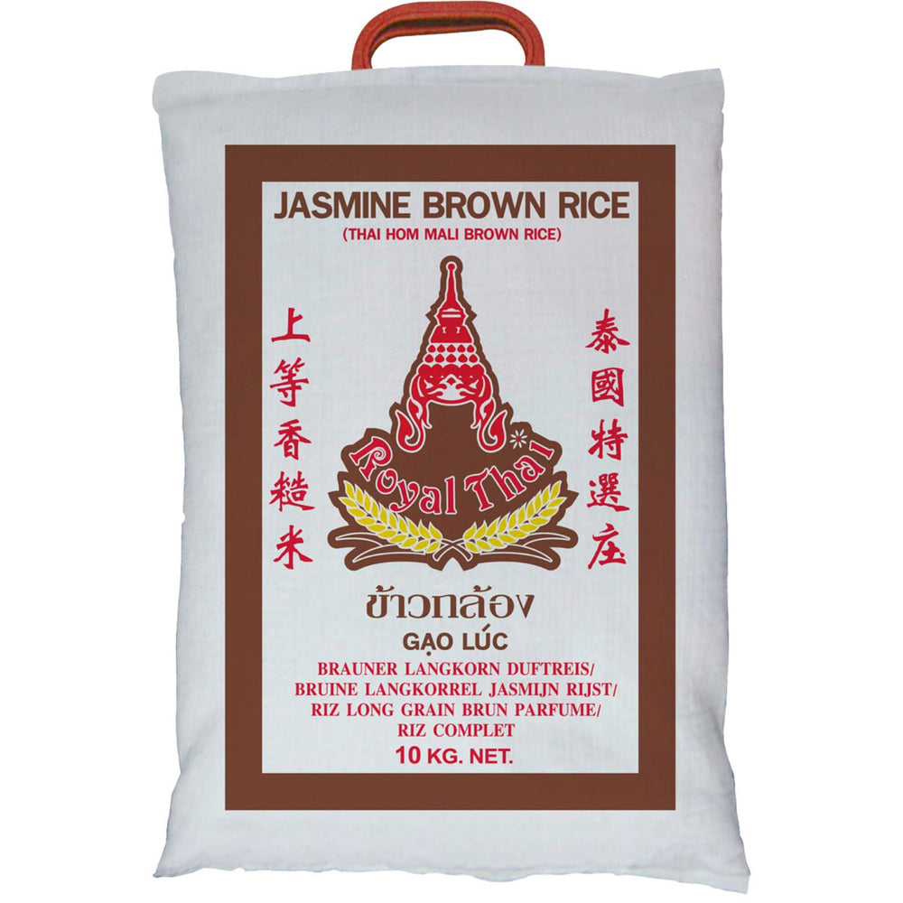ROYAL THAI RICE - Riz brun parfumé à grains longs - 1 x 10 kg