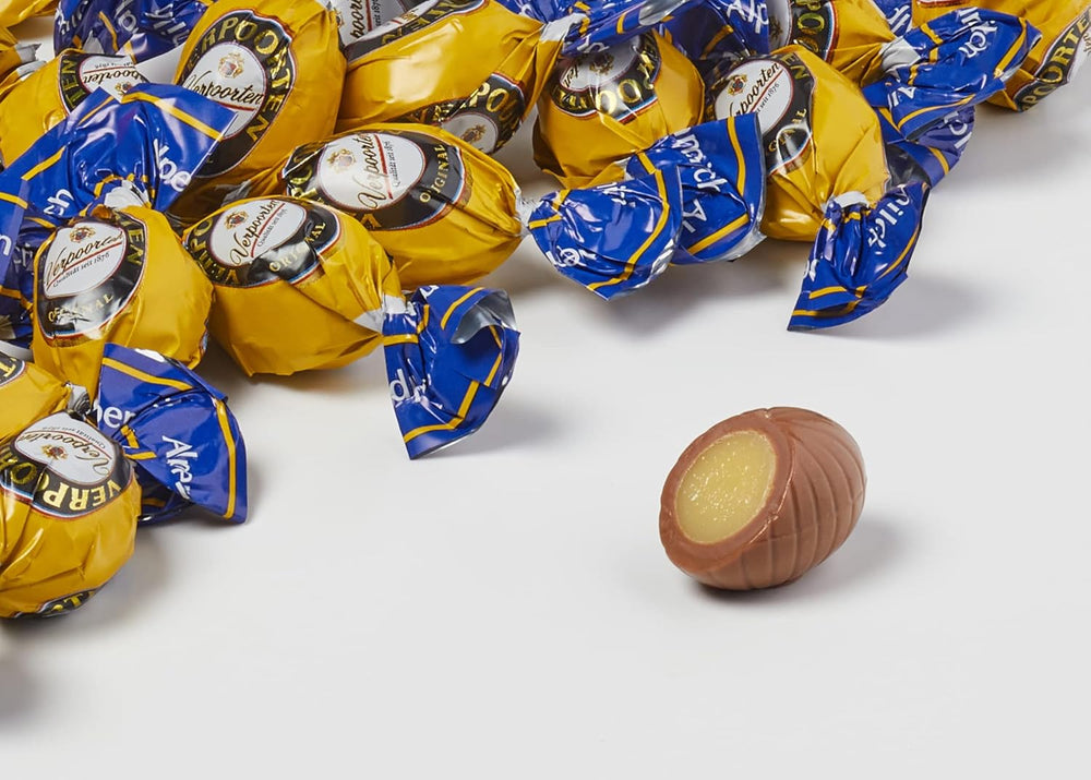 RCP Verpoorten Minis, truffes au lait de poule, chocolat au lait alpin, remplissage liquide, contient de l'alcool, excellent cadeau, 110 g (lot de 2)