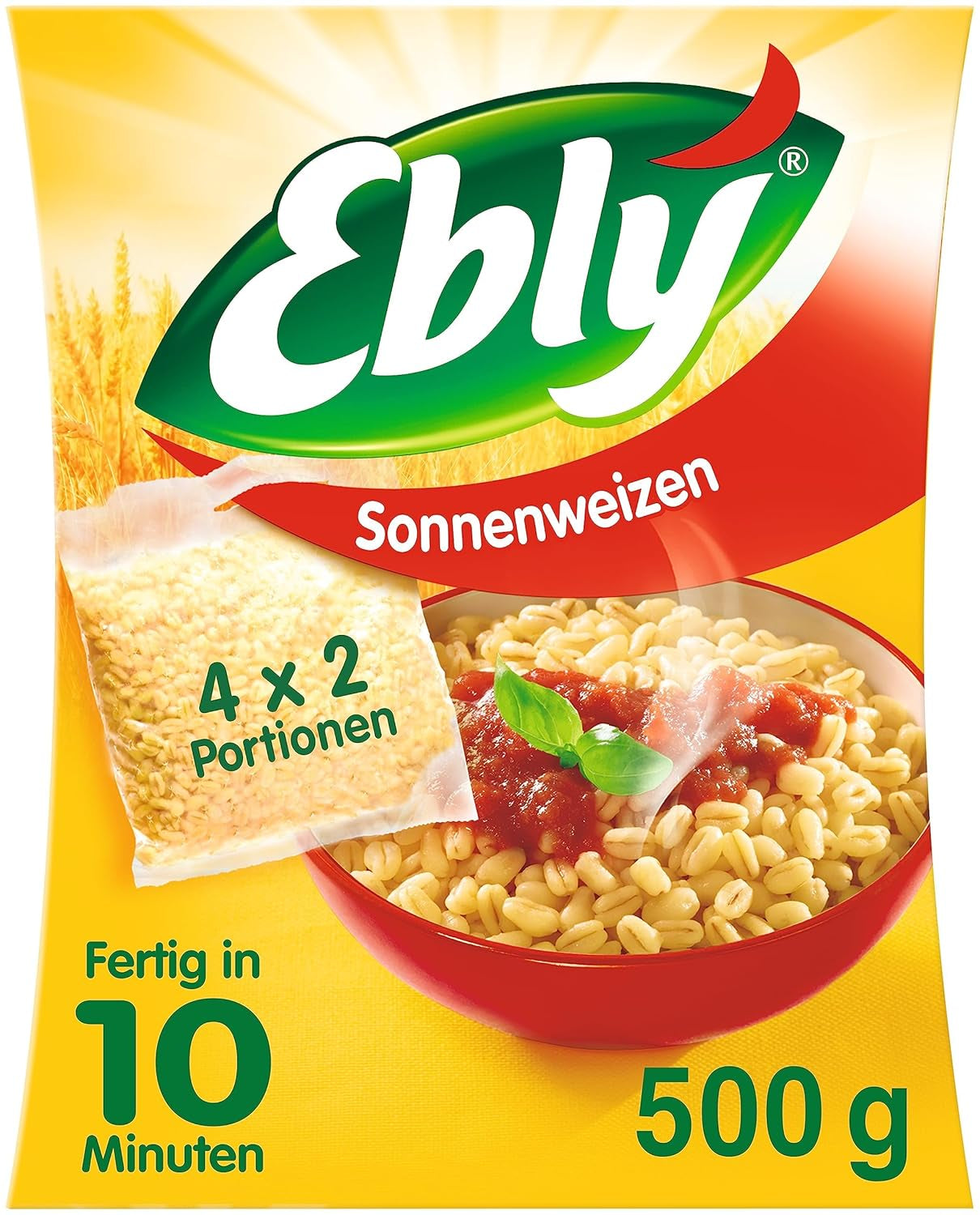 ® Blé séché au soleil, en sachet, bouilli, 10 minutes, 6 x 500g