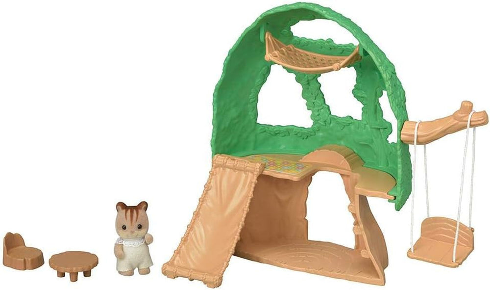 Sylvanian Families 5318 Baby Adventure Tree House - Ensemble de jeu pour maison de poupée Dollhouses Naty Shop Titre par défaut
