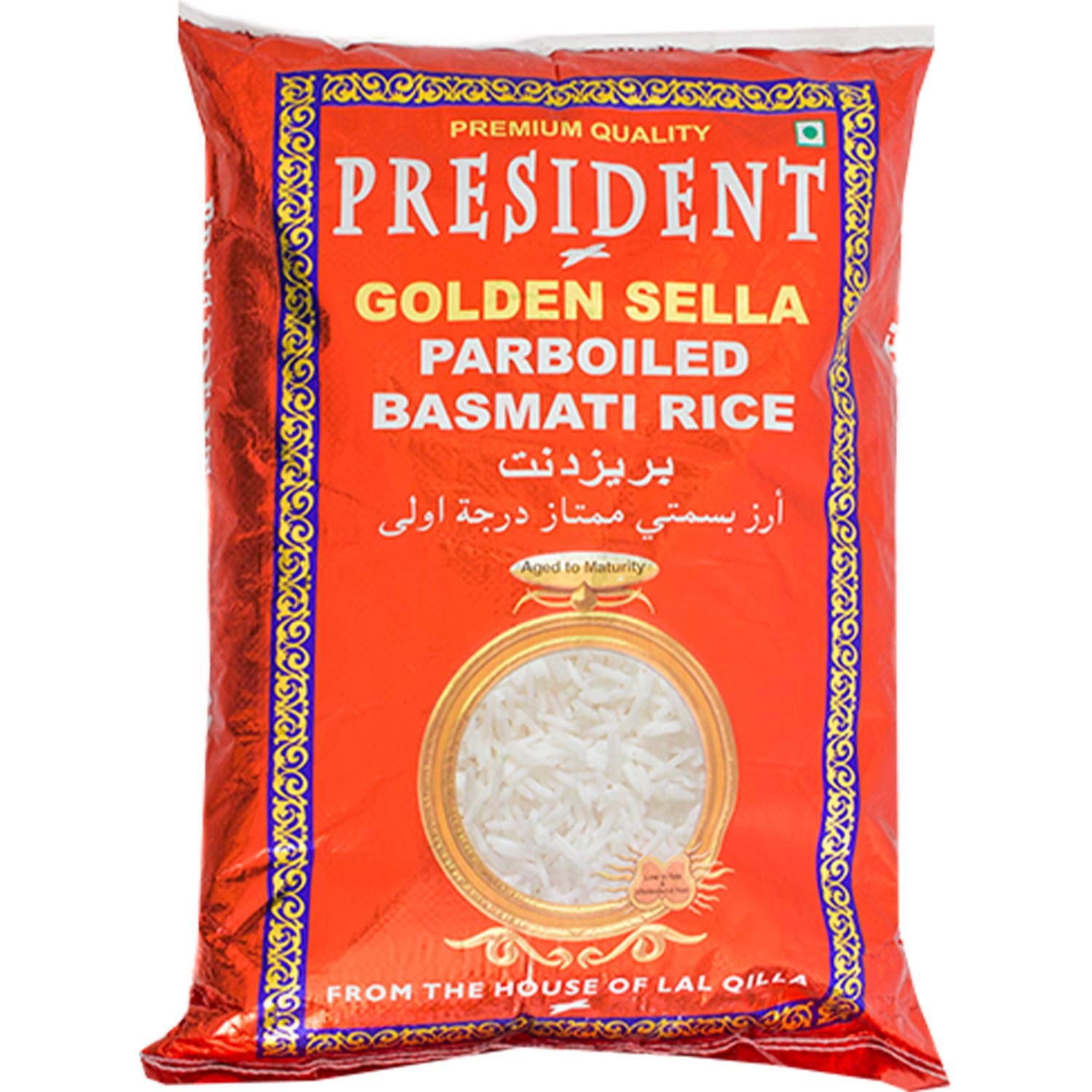 PRESIDENT - Riz Golden Sella Basmati, paquet de 20 (1 x 20 kg)