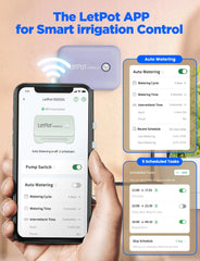 Système d'arrosage automatique d'intérieur WiFi, système d'arrosage télécommandé par application pour 10 plantes en pot, kit d'irrigation goutte à goutte automatique, arrosage des plantes d'intérieur (gris) (gris, Gen-3)
