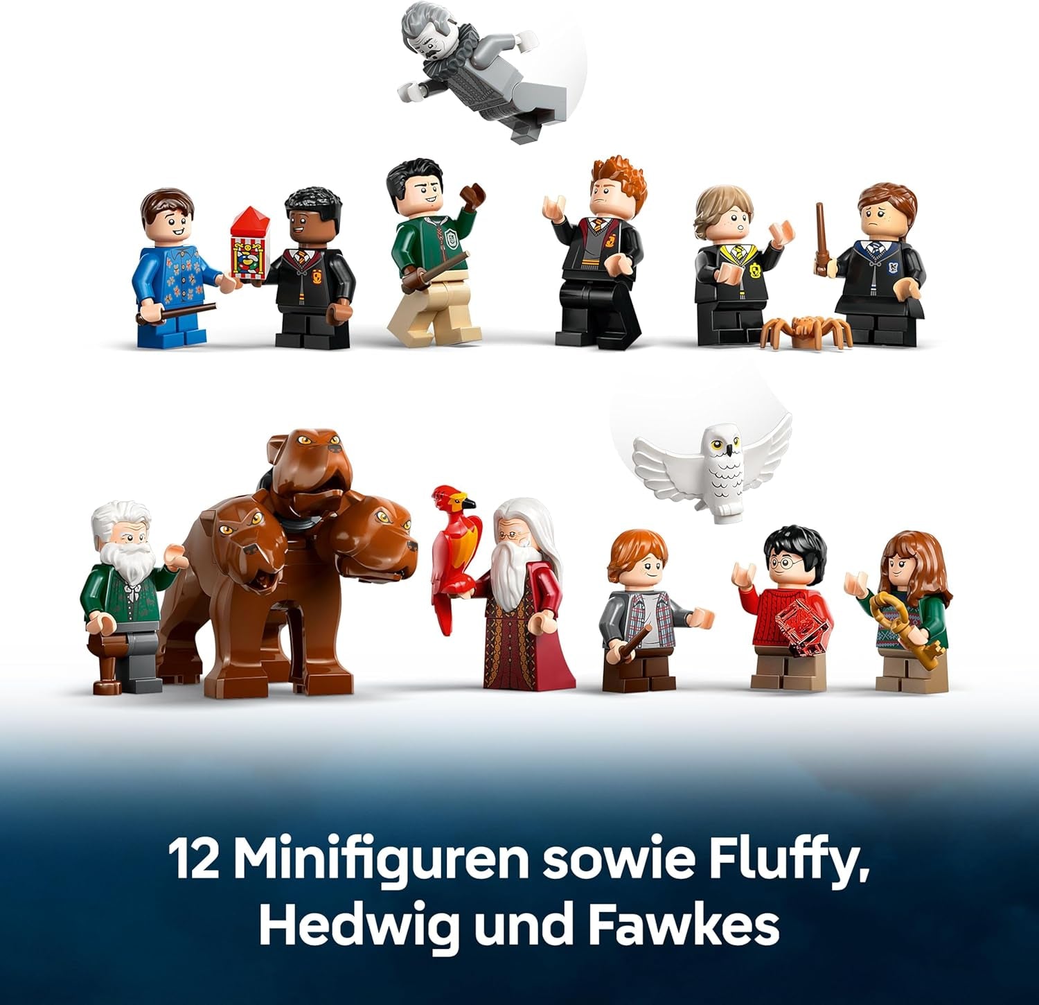 LEGO Harry Potter Schloss Hogwarts: Der Hauptturm - Spielzeug mit fliegendem Schlüssel, Zauberschachzimmer, 12 Minifiguren - Geschenk für Jungen, Mädchen & Erwachsene Fans ab 10 Jahren - 76454