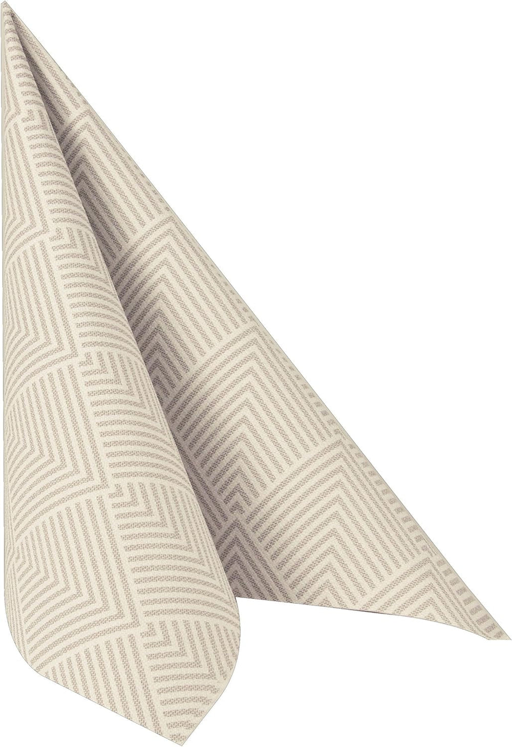 Papstar, 50 Serviettes "Collection ROYAL" pli 1/4 40 cm x 40 cm "Élégance" Marron, #86498 (Lot de 2)