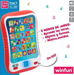 Winfun ColorBaby 44256 Plateau d'apprentissage avec lumière et son Jouets pour bébé Naty Shop