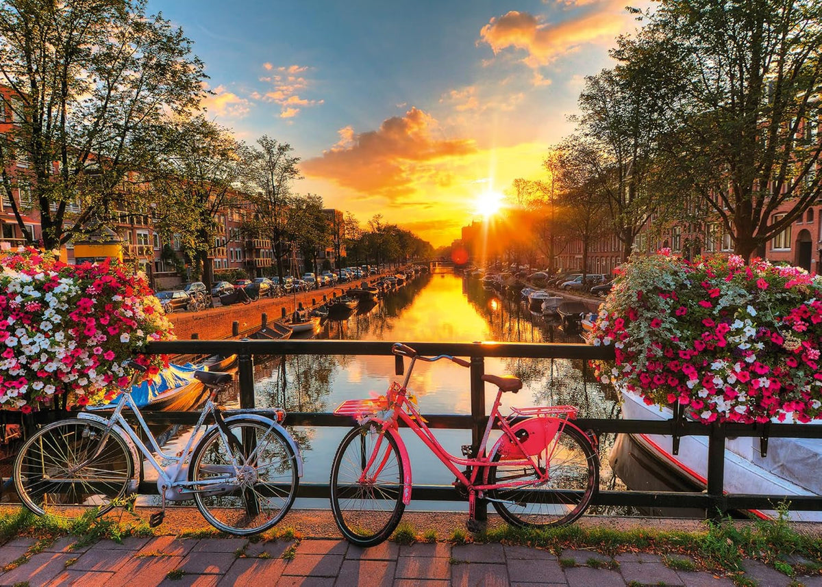 Ravensburger Puzzle 12000662 1000 pièces Vélos à Amsterdam - Puzzle coloré pour adultes et enfants de qualité Ravensburger éprouvée Puzzle Naty Shop Nouveau design