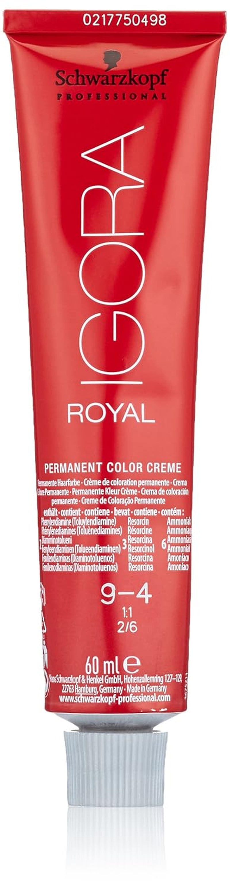 Schwarzkopf IGORA Royal Premium Coloration capillaire 9-4 blond extra clair beige, 1 paquet (1 x 60 g) Teinture capillaire Naty Shop Titre par défaut