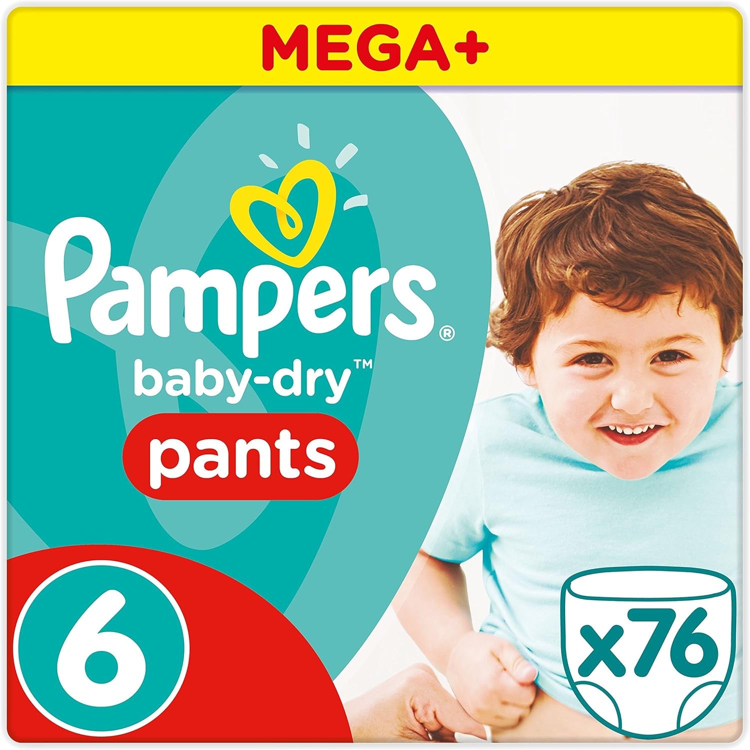 Pampers (ancienne version), culottes, taille 4, 9 kg-15 kg, paquet de trois (1 x 88 couches)