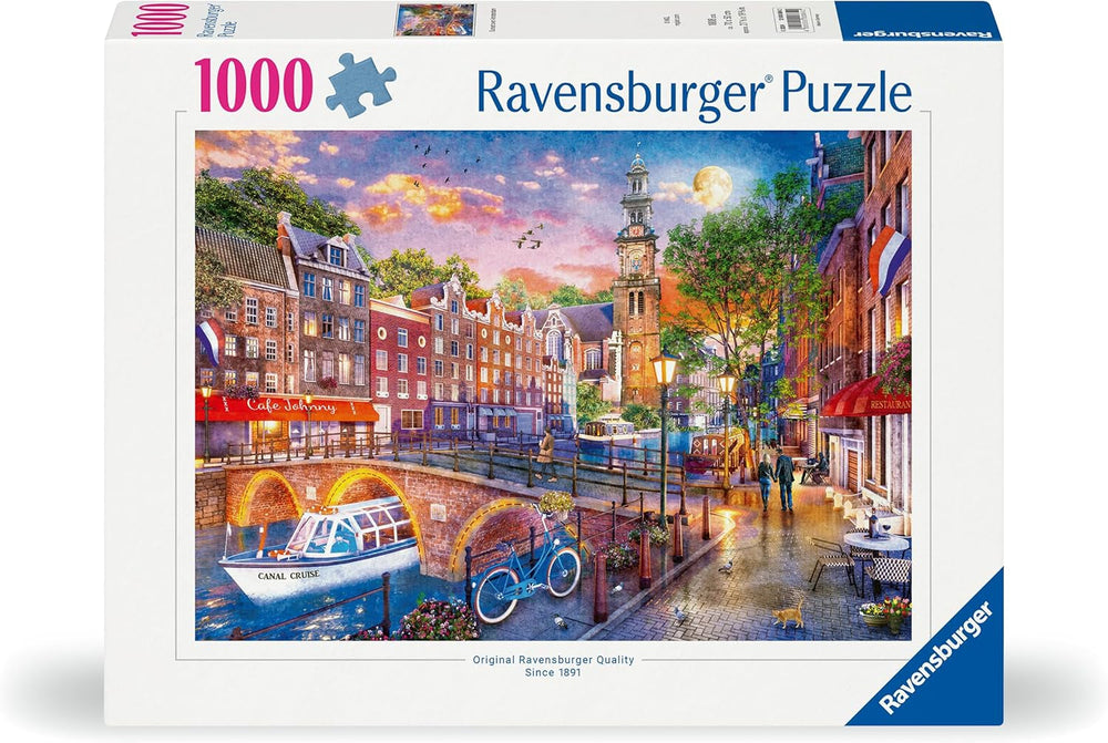 Ravensburger Puzzle 12000884 Sunset Amsterdam - Puzzle 1000 pièces pour adultes à partir de 14 ans Puzzle Naty Shop