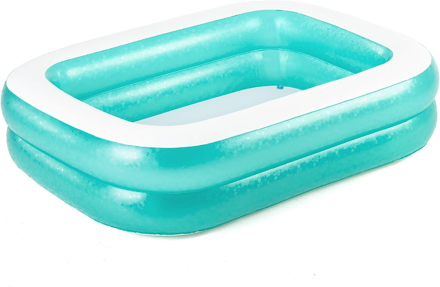 Piscină familială, 262 x 175 x 51 cm și 54005 Piscină familială transparentă gonflabilă, 201 x 150 x 51 cm - Verde