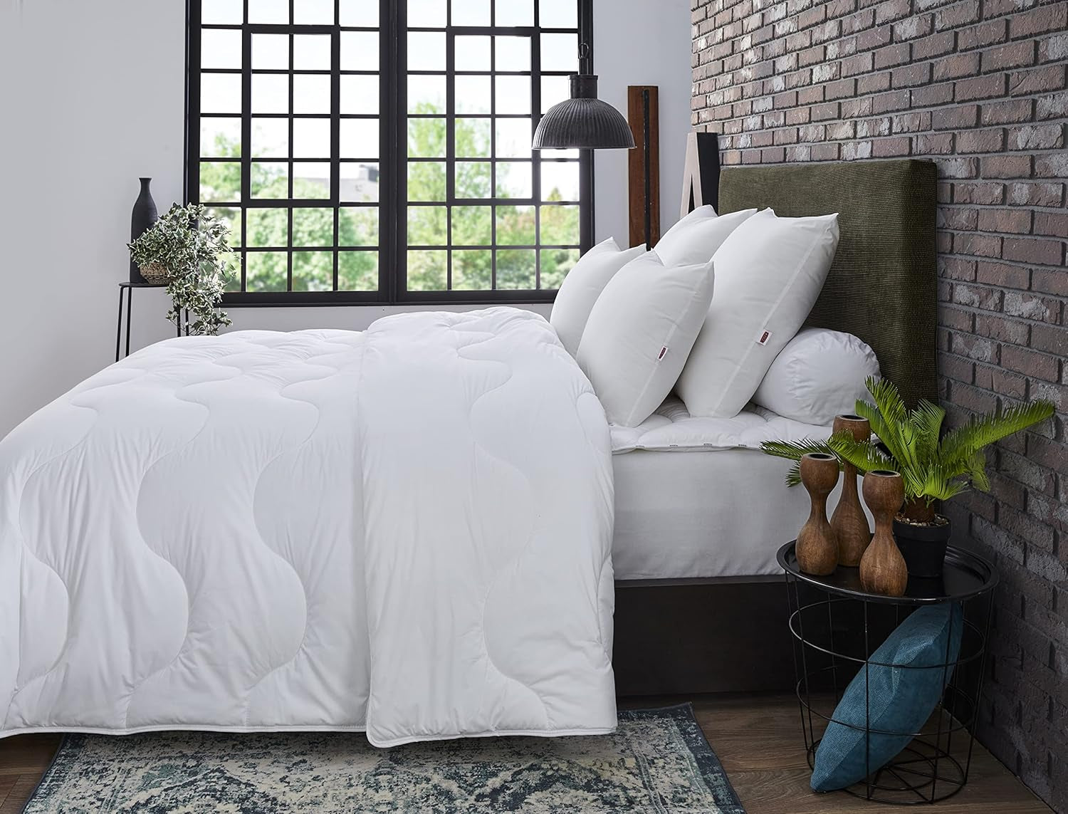 DODO Couette Munich Basic, polyester, blanc, 150X220 cm Couettes et couettes Naty Shop