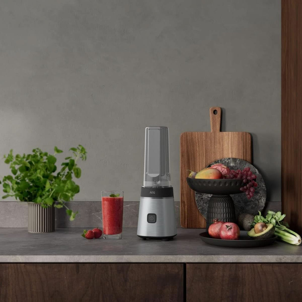 Mixeur sur socle AEG SB3-1-2S, 300 W, 2 niveaux de vitesse, tasse portable Mère et Enfant Naty Shop