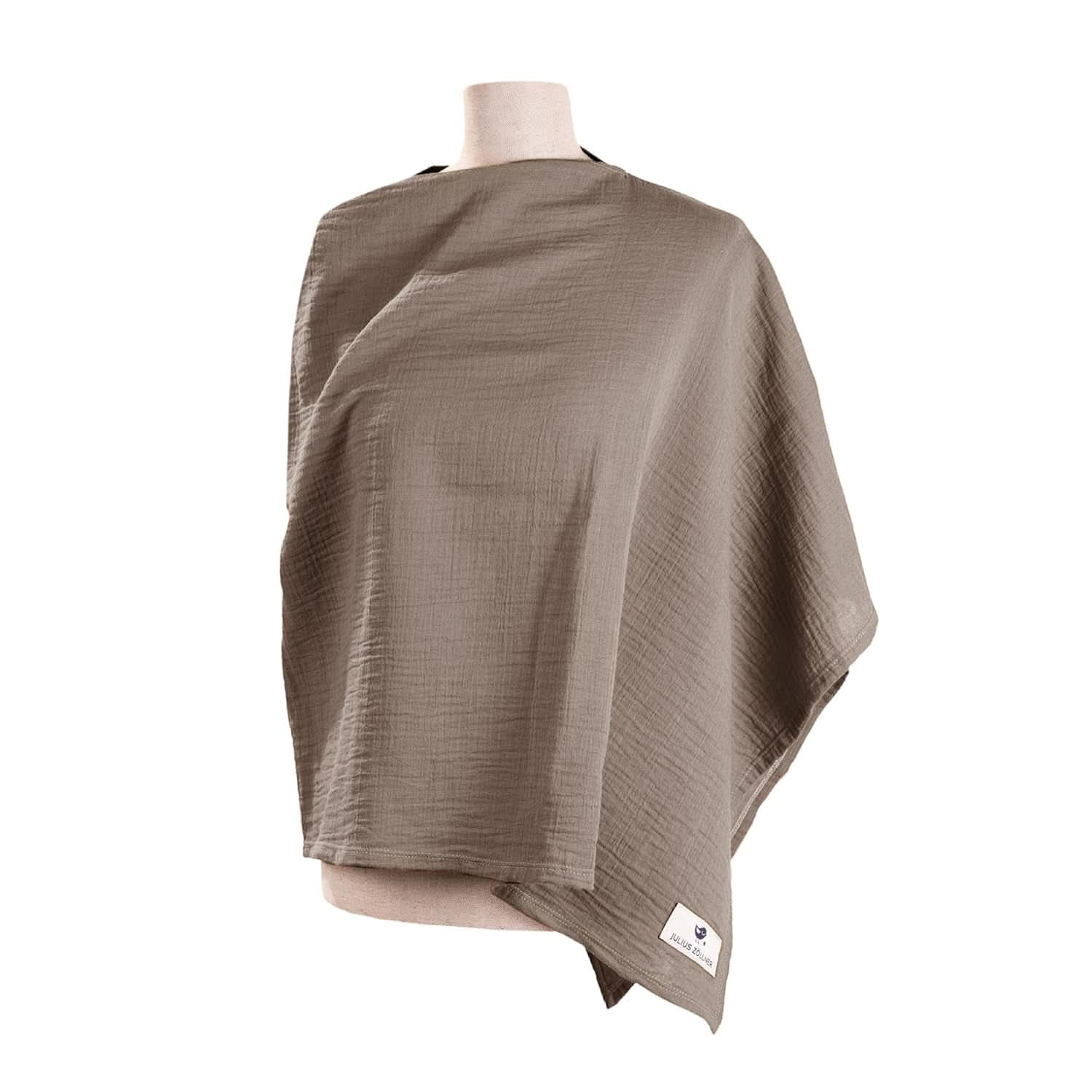Blouse d'allaitement Julius Zöllner en mousseline 100% coton, OEKO-TEX STANDARD 100, Made in Germany Accessoires Alimentation et Allaitement Bebe Naty Shop Nougat