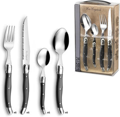 LOU LAGUIOLE TRADITION Ménagère à steak 24 pièces Cuisine Naty Shop