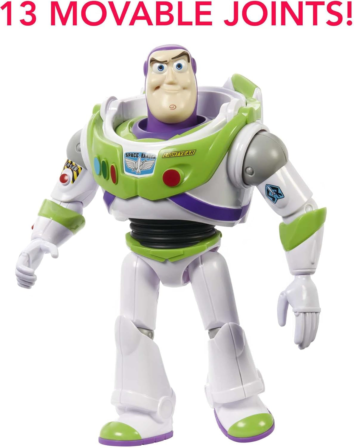 Mattel Big Disney Pixar Buzz Lightyear Action Figure, Aprox. 31 cm, Super Movable, Detailed Collectible Figure From The Toy Story Space Movie, Ages 3+ HFY27 Action figures Naty Shop