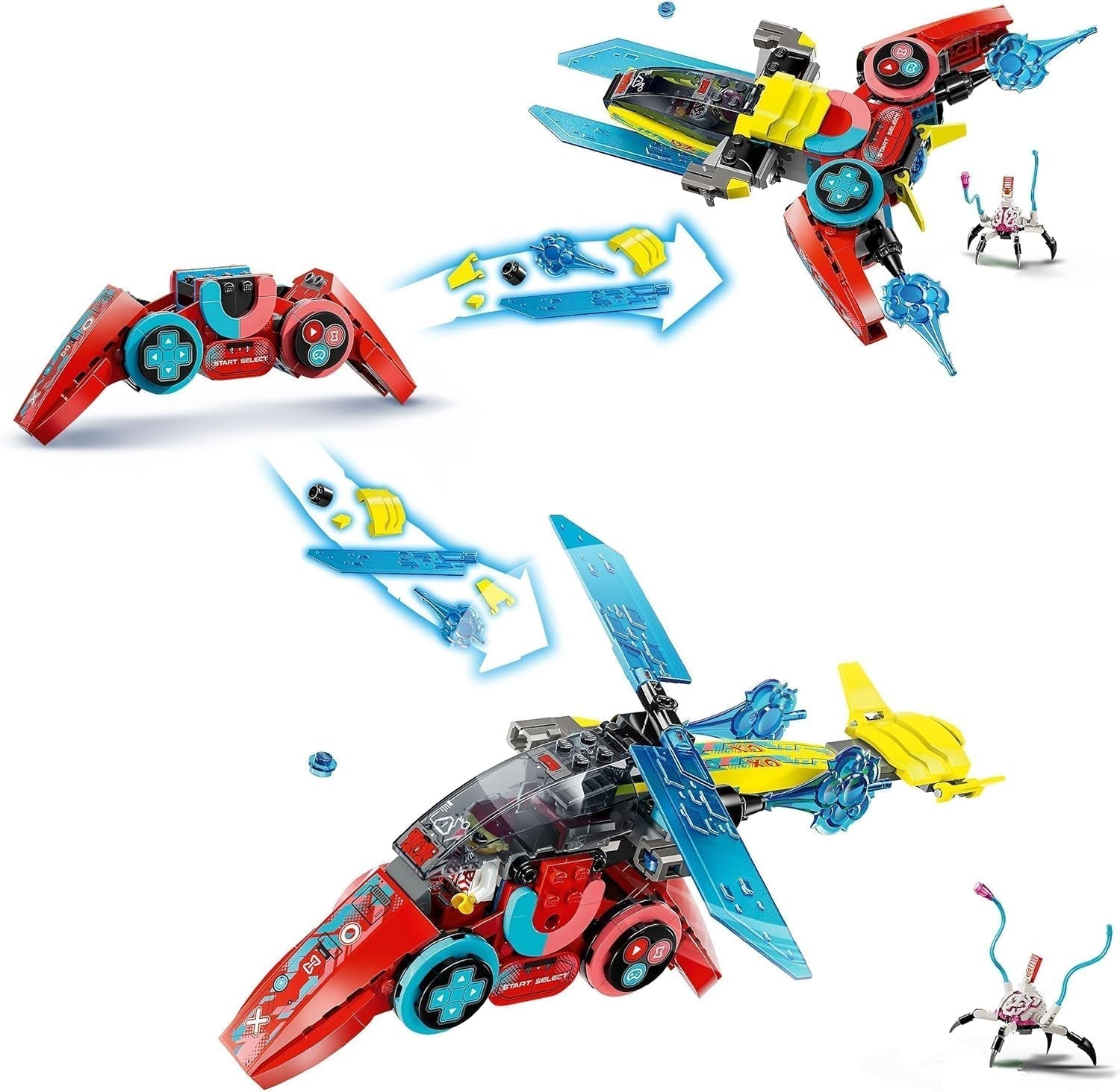 LEGO Dreamzzz Coopers Contrôleur de jeu vidéo volant Jouet fantastique 2 en 1 Figurine d'araignée Ensemble de jeu vidéo Cadeau pour filles et garçons de 7 ans 71489 Jeux de construction Besuche den LEGO-Store