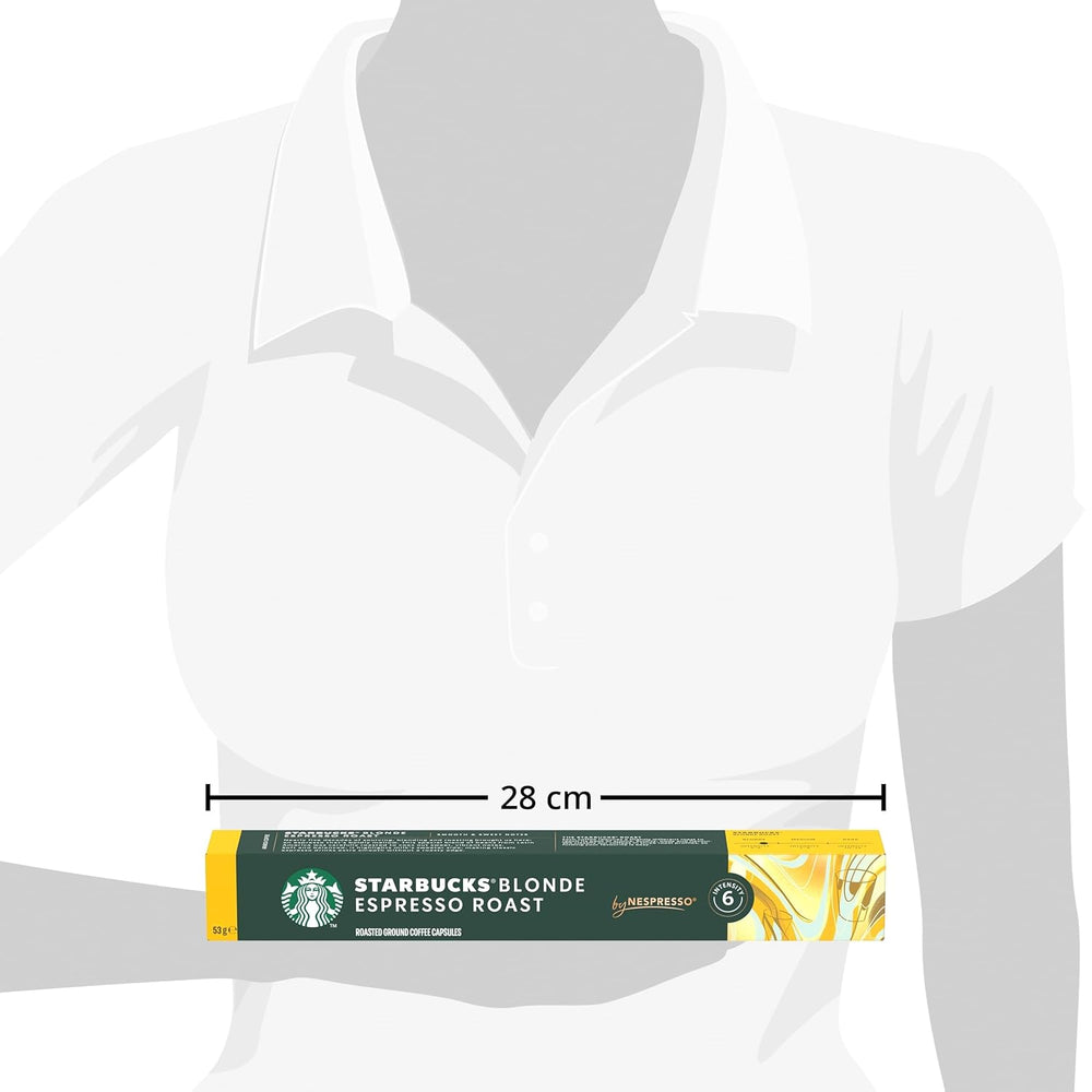 STARBUCKS Blonde Espresso Roast de Nespresso, Helle Röstung, Kaffeekapseln 10 x 10 (100 Kapseln)