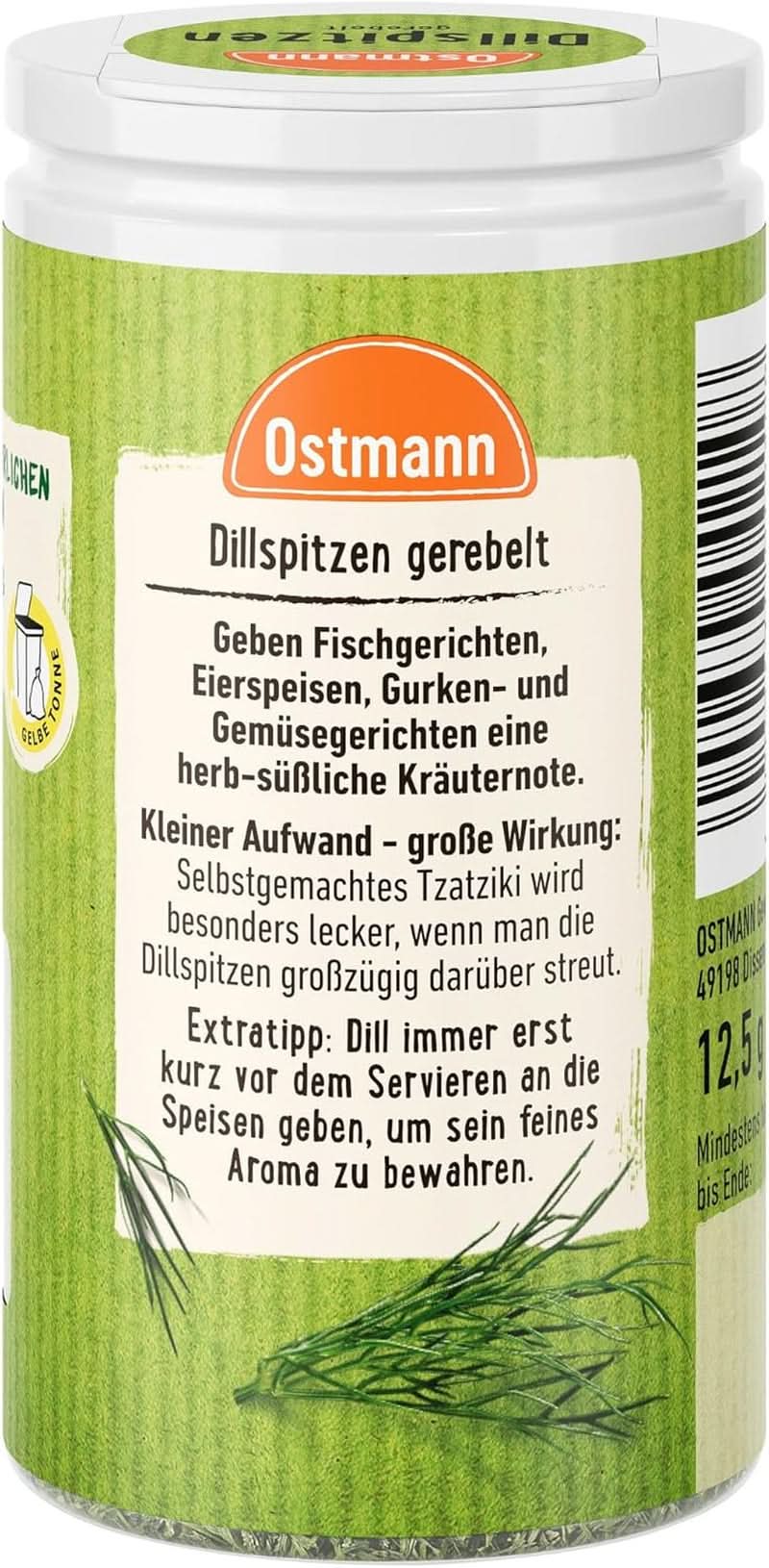 Ostmann - aneth haché, 12,5 grammes Condimente Naty Shop