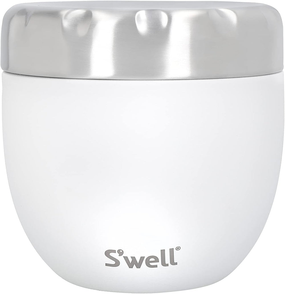 Eats Bol alimentaire 2 en 1 avec couvercle à vis, 636 ml, pierre de lune, verre alimentaire triple isolation, étanche jusqu'à 11 heures froides/7 heures chaudes en voyage Boîtes de conservation des aliments Naty Shop Titre par défaut