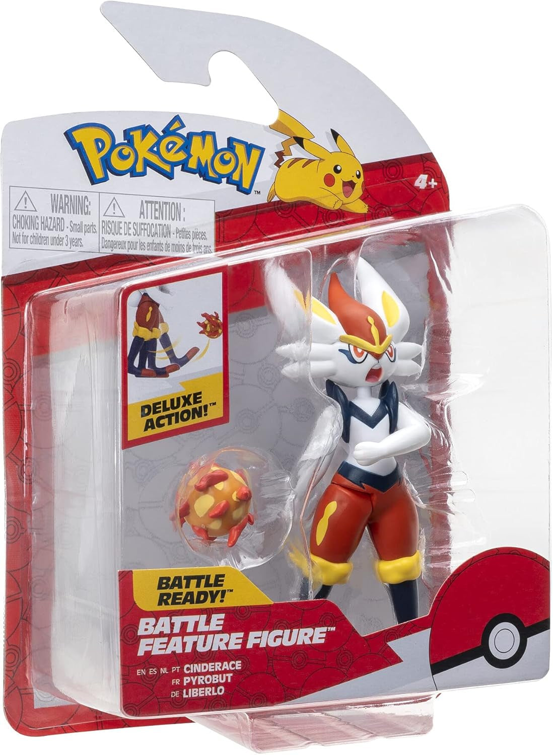 Pokémon PKW0164 - Figurine Battle Feature - Figurine mobile officielle Liberlo 11,5 cm Figurines Naty Shop