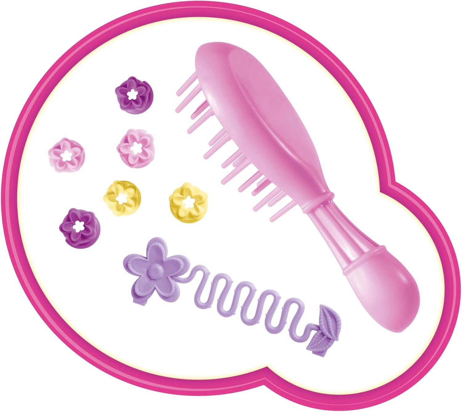 Simba 105733640 - Steffi Love Flower Hair, poupée aux cheveux extra longs, comprend 6 pinces, accessoire de tresse et peigne, 29 cm, à partir de 3 ans