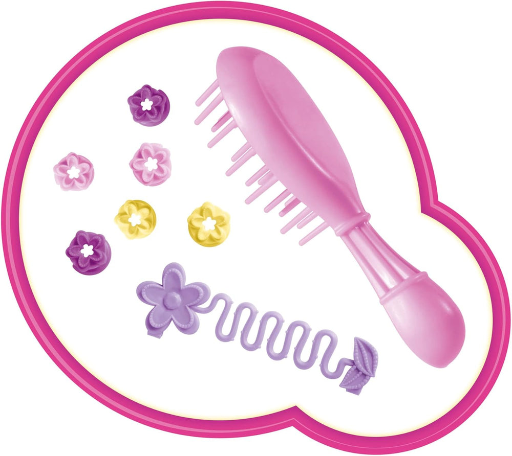 Simba 105733640 - Steffi Love Flower Hair, poupée aux cheveux extra longs, comprend 6 pinces, accessoire de tresse et peigne, 29 cm, à partir de 3 ans