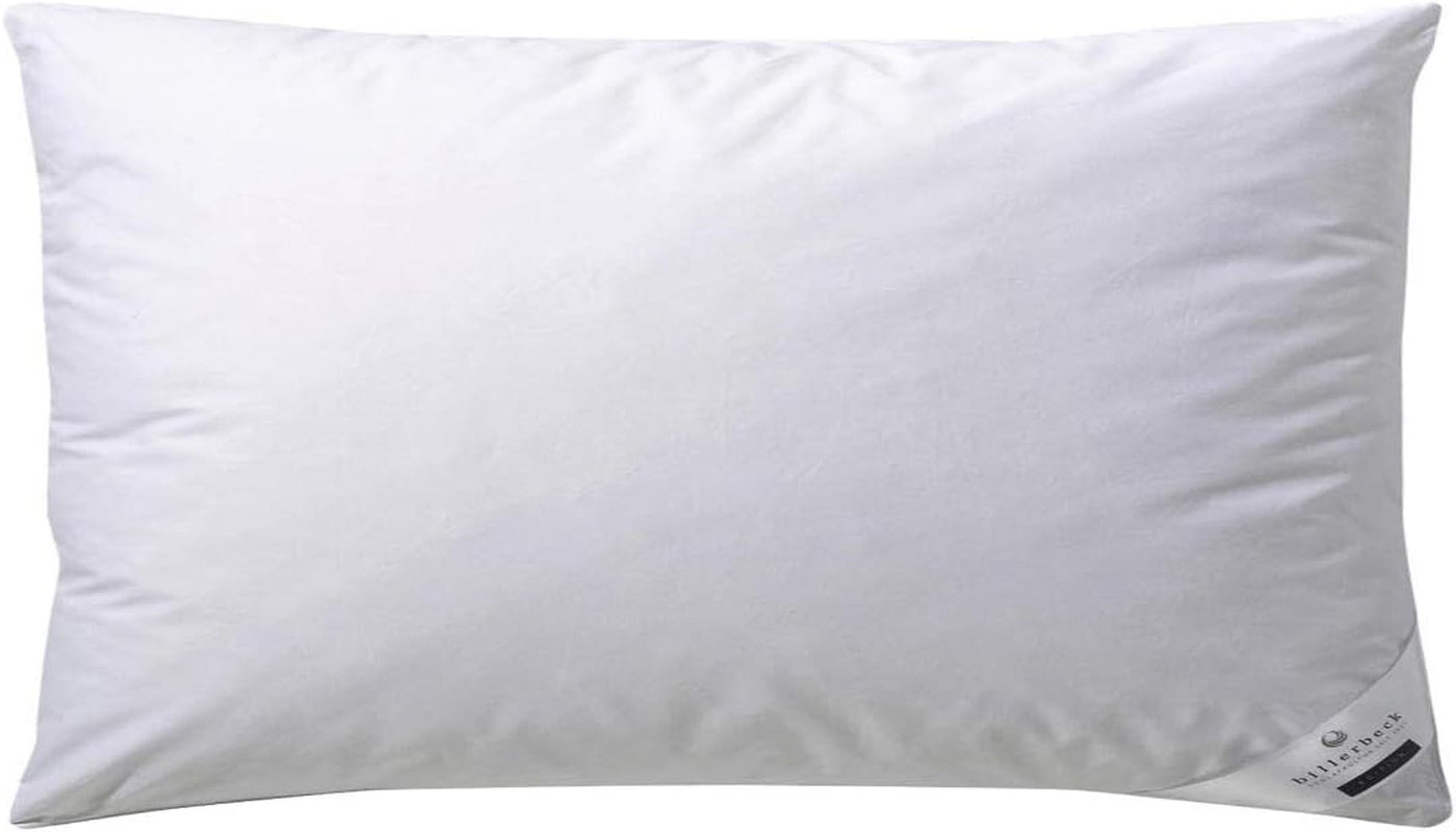 Oreiller en duvet Billerbeck Martina - Oreiller en 80 X 80 Cm - Oreiller à maintien ferme - Duvet d'oie 15% et plumes 85% Oreillers standards Naty Shop 40 X 80 Cm