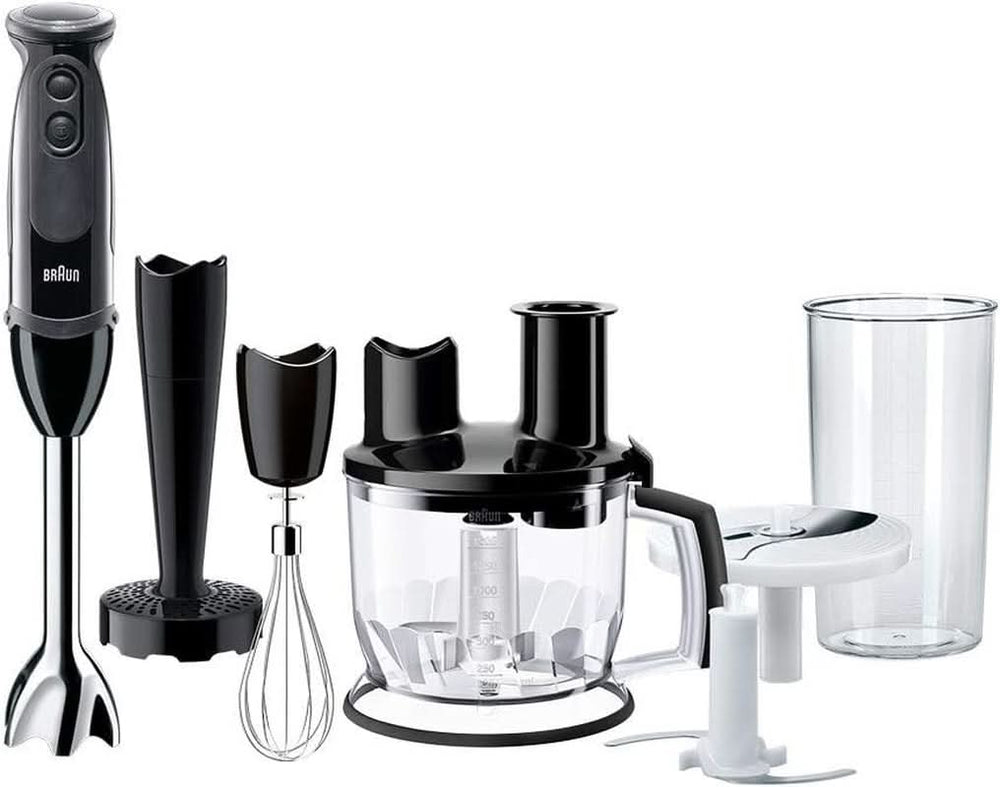 Braun Stabmixer MQ 5200WH - Multiquick 5 Vario Pürierstab Mit Edelstahl Mixfuß, 1000 Watt, Inkl. 600 ml Mix- & Messbecher, Weiß/Grau Kitchen Naty Shop Version 2019 – Küchenmaschine