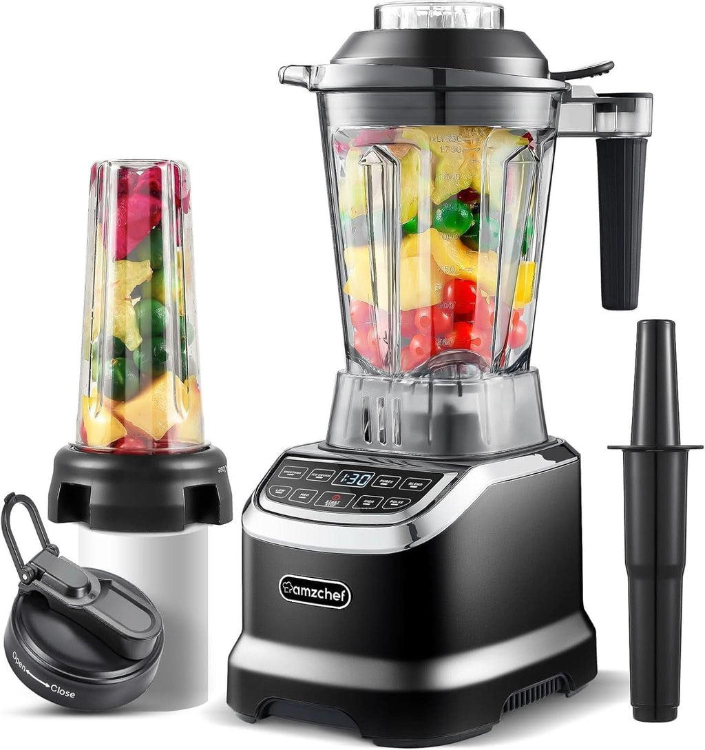 AMZ BOSS Professional Blender cu 8 viteze reglabile | Mixer de 1800W Mama si Copilul Naty Shop Schwarz 2000W