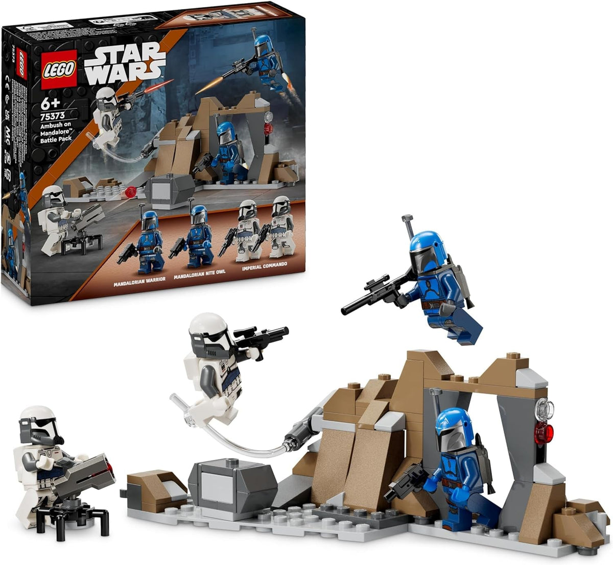 LEGO Star Wars : Mandalorian Ambush on Mandalore Battle Pack, jouet de construction d'aventure pour enfants, ensemble d'action à collectionner, idée cadeau pour garçons et filles 75373 Ensembles de construction Besuche den LEGO-Store Default Title